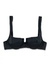Reina Olga Brigitte Bikini Top Adjustable Straps In Black