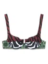 Reina Olga Brigitte Bikini Top In Multi
