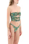 Reina Olga Multicolor Polyamide Bikini In Green