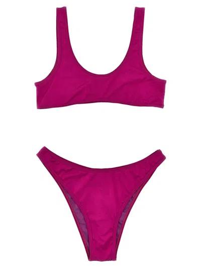 Reina Olga 'scoop Neckline' Two-piece Bikini Set In Purple