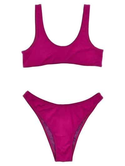 Reina Olga 'scoop Neckline' Two-piece Bikini Set In Purple