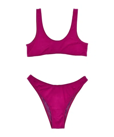 Reina Olga 'scoop Neckline' Two-piece Bikini Set In Purple