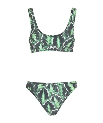Reina Olga Coolio Bikini Set In Green
