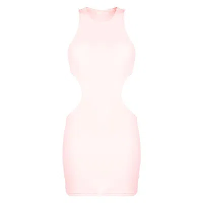 Reina Olga Sleeveless Minidress Featuring Cut-out Detailing In Pink