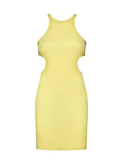 Reina Olga Dress In Pastel Yellow