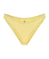 Reina Olga Stretch Nylon Brigitte Bikini Bottom Low-rise In Yellow