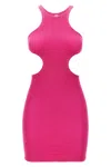 Reina Olga Ele Mini Dress With Cut-out Detailing In Pink