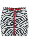 REINA OLGA GERALDINA ANIMALIER MINI SKIRT