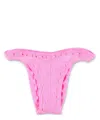 Reina Olga Ginny Brazilian Cut High-cut Leg Bikini Bottom In Pink