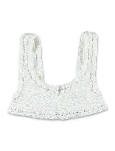 Reina Olga Ginny Bikini Top In White