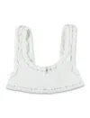 Reina Olga Ginny Bikini Top In White