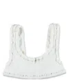 Reina Olga Ginny Bikini Top In White