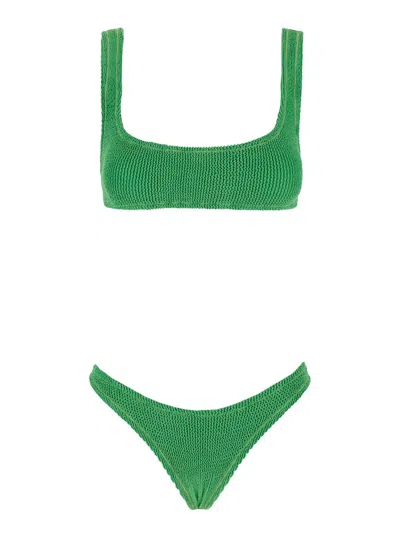 Reina Olga 'ginny' Green Bikini In Techno Fabric Woman