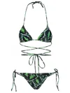 Reina Olga Sleeveless Swimsuit In Green