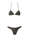 Reina Olga Guia Skimpy Woman Bikini Gold Size 1 Polyamide, Metallic Fiber, Elastane