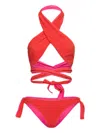 Reina Olga Halter Tie Showhorse Bikini In Red