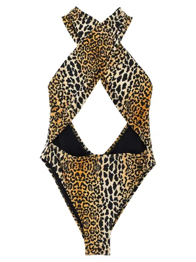 Reina Olga Italian Stallion Swimsuit In Animal Print