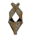 Reina Olga Italian Stallion Swimsuit In Animal Print