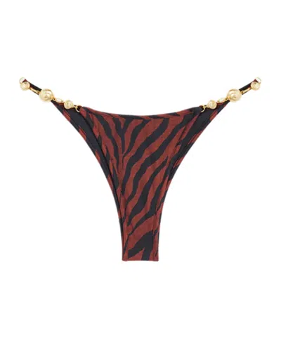 Reina Olga Leopard-print Bikini Bottoms In Multi