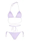 Reina Olga Light Purple Miami Triangle Bikini Set In Light Purple
