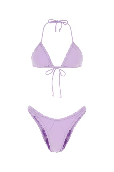 REINA OLGA LILAC STRETCH NYLON BIKINI