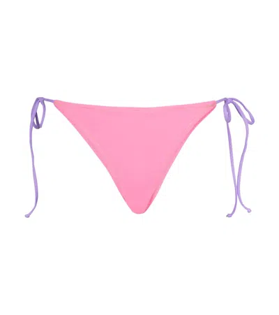 Reina Olga Miami Bikini Bottoms In Pink/purple