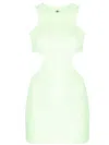 REINA OLGA MULTI COLOR MINT GREEN CUT-OUT DETAIL DRESS