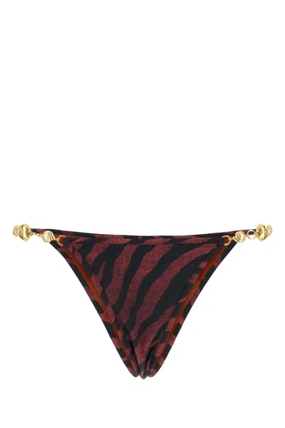Reina Olga Pretend Stretch Nylon Splash Bikini Bottom In Multi