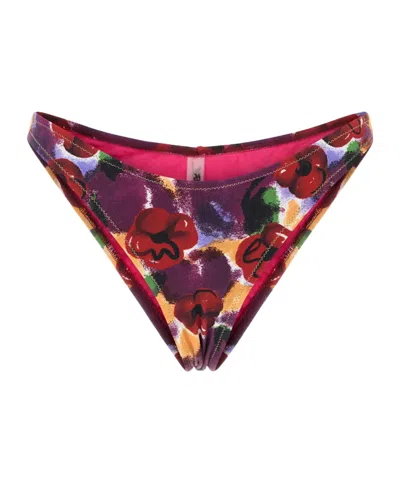 REINA OLGA PRINTED BIKINI BOTTOMS
