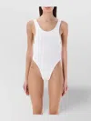 Reina Olga Ruby Stretch Design Sleeveless Swimsuit In White
