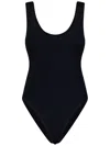 Reina Olga Ruby Scrunch Swimsuit In Black