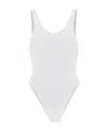 Reina Olga Ruby Stretch Design Sleeveless Swimsuit In White