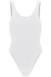 Reina Olga Ruby Stretch Design Sleeveless Swimsuit In White