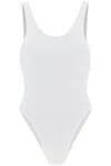 Reina Olga Ruby Stretch Design Sleeveless Swimsuit In White