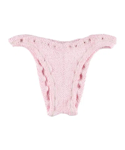 Reina Olga Ruffled Bikini Briefs In Pink