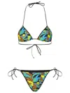 Reina Olga Printed Triangle Bikini Set