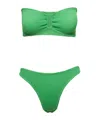 Reina Olga Sleeveless Bikini Set In Green