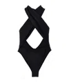 Reina Olga Italian Stallion One-piece Swimsuit In Black
