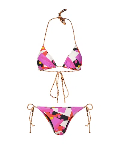 Reina Olga Sleeveless Swimsuit In Pink