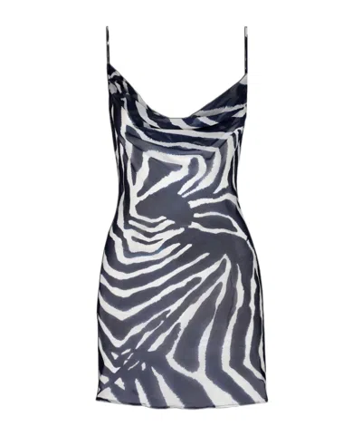 Reina Olga Slip Dress In Blue