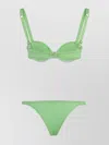 REINA OLGA SOLID BIKINI WITH ADJUSTABLE STRAPS