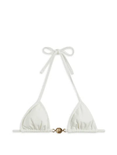 Reina Olga Splash Bikini Top In White