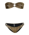 Reina Olga Strapless Bikini Set In Brown