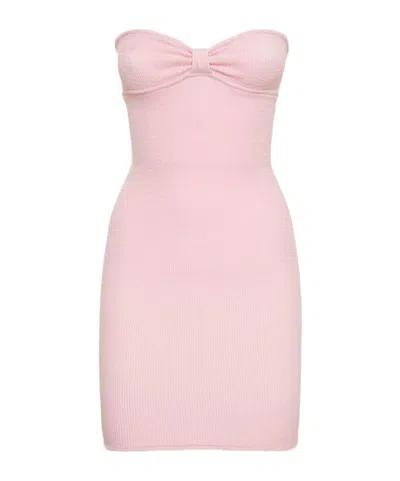 Reina Olga Strapless Mini Dress In Pink