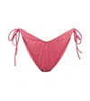 Reina Olga Susan Embellished Bikini Bottoms In 3 Tone Sparkle