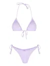 Reina Olga Light Purple Miami Triangle Bikini Set In Lilac