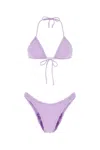 Reina Olga Lilac Stretch Nylon Bikini In Purple