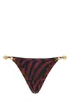 Reina Olga Pretend Stretch Nylon Splash Bikini Bottom In Printed