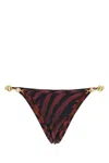 Reina Olga Pretend Stretch Nylon Splash Bikini Bottom In Printed