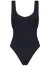 Reina Olga Ruby Scrunch Swimsuit In Black